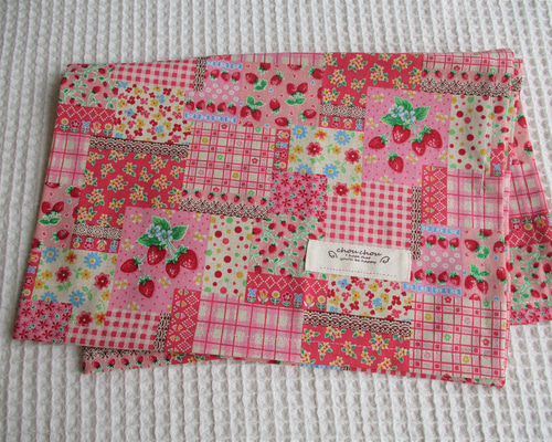 小鈴様　確認用　いちご　ピンク　白　ランチョンマット　30×40 弁当袋　名入れ 小鈴様 確認用 いちご ピンク 白 ランチョンマット 30×40 弁当袋