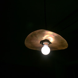 受注製作　山小屋ライト「クマの親子」ペンダントライト　真鍮　ランプシェード 13枚目の画像