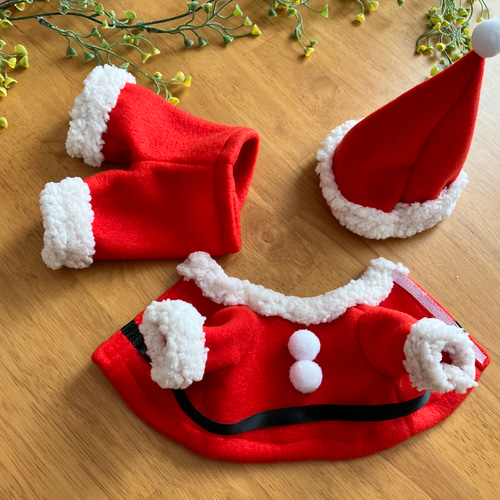 ハンドメイドソランちゃんパンツ靴下セット小花柄ニット