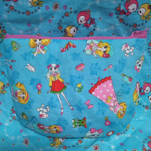 おとめチック♥レトロガール ファスナーポーチ ピンクス 少女漫画 昭和  