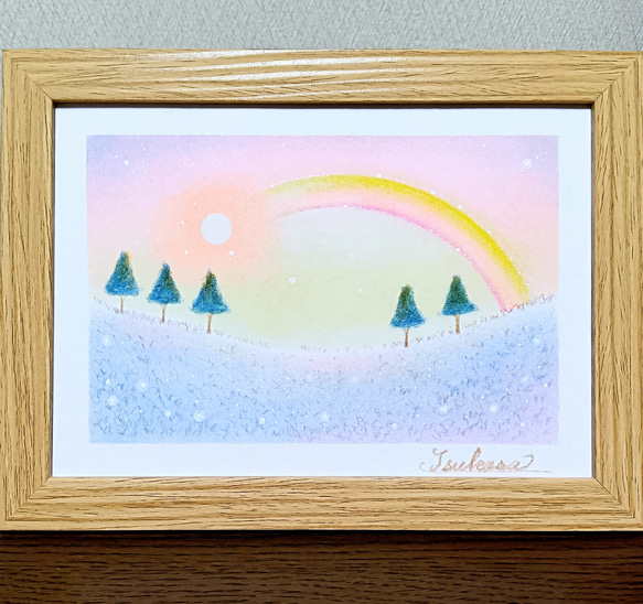 パステルアート 優しい黄昏の丘 パステル画原画 絵画 T's Arts 通販
