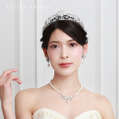 キュービックジルコニア ウェディングジュエリー ティアラ Mila - ミラ キュービックジルコニア ウェディングジュエリー ティアラ Mila - ミラ