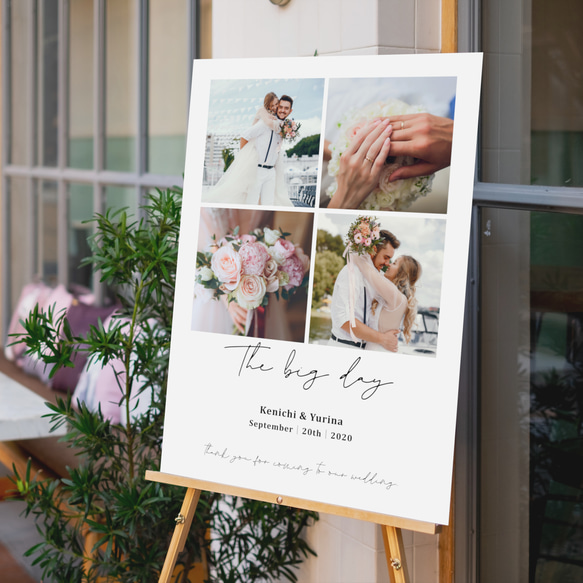 ウェルカムボード承ります(^-^) シンプルウェルカムボード │ウェディング 結婚式 ウェルカム