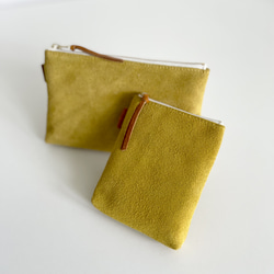 「2025 全色補貨」牛皮絲絨油鞣多功能收納袋 - 小號 [9 種顏色可選] 第9張的照片