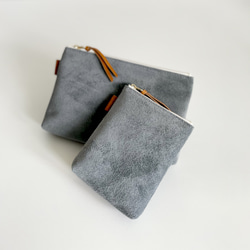 「2025 全色補貨」牛皮絲絨油鞣多功能收納袋 - 小號 [9 種顏色可選] 第11張的照片