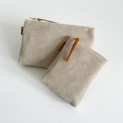 「2025 全色補貨」牛皮絲絨油鞣多功能收納袋 - 小號 [9 種顏色可選] 第14張的照片