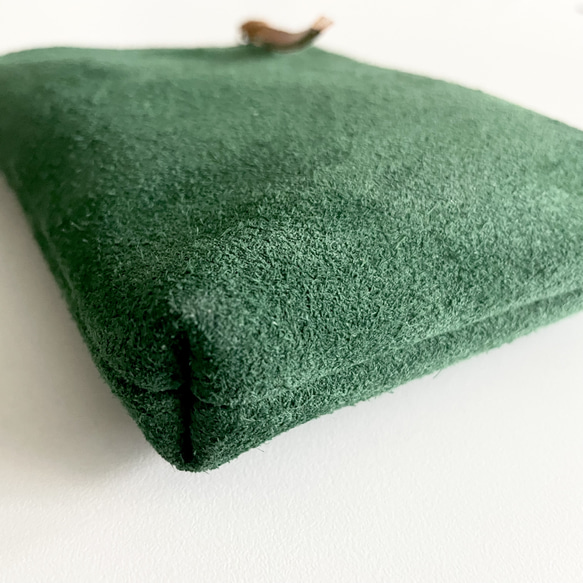 「2025 全色補貨」牛皮絲絨油鞣多功能收納袋 - 小號 [9 種顏色可選] 第8張的照片