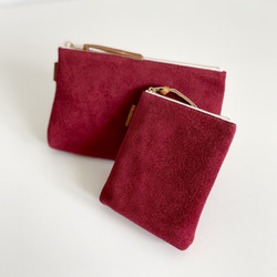 「2025 全色補貨」牛皮絲絨油鞣多功能收納袋 - 小號 [9 種顏色可選] 第16張的照片