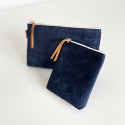 「2025 全色補貨」牛皮絲絨油鞣多功能收納袋 - 小號 [9 種顏色可選] 第15張的照片