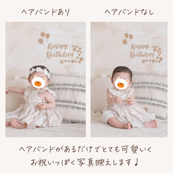 100日祝い★happy100days★レターバナー★お食い初め 4枚目の画像