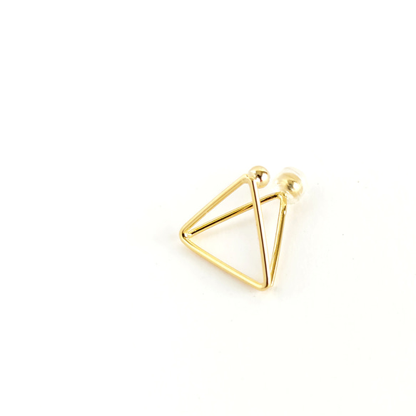 片耳イヤーカフ[Triangle/Gold] 1枚目の画像