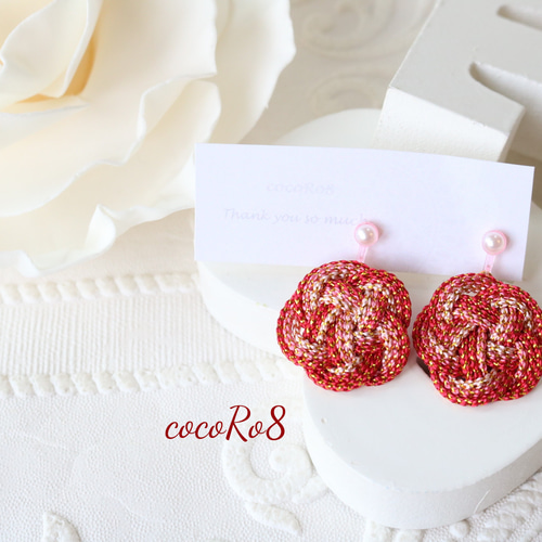 ハレノヒ・七五三☆キッズイヤリング 水引アクセサリー 雑貨・その他