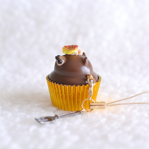 たぬきケーキ 落ち葉付き バッグチャーム minatsu 通販 10457266