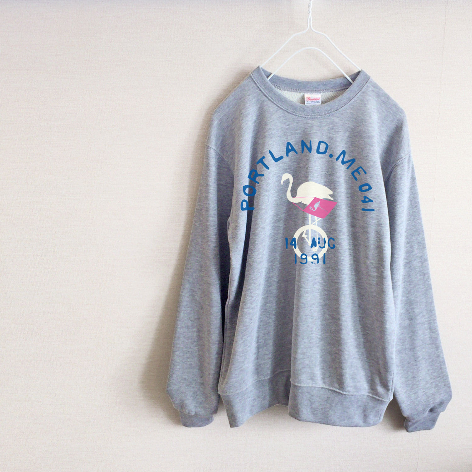 お出かけフラミンゴ　スウェット