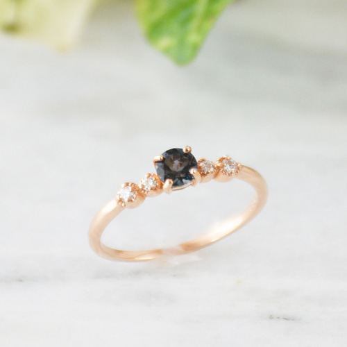 K10 ロンドンブルートパーズ ダイヤ リング BT049CI 指輪・リング