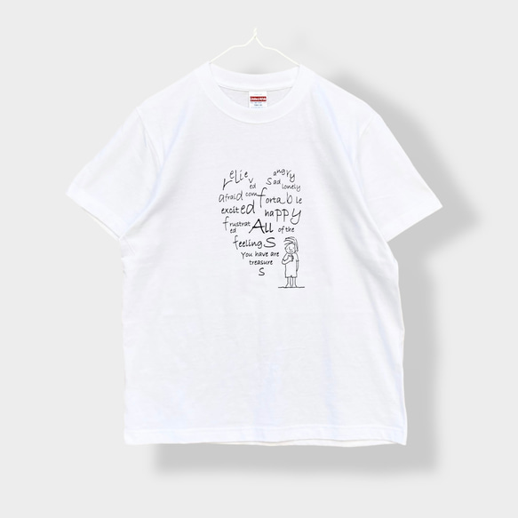 Tシャツ「heart」ホワイト 2枚目の画像