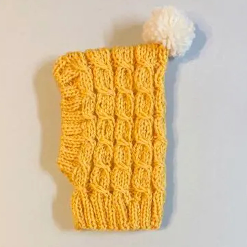 大きめサイズ 大人気♪ 手編み◇ 犬 スヌード ◇ イタグレ