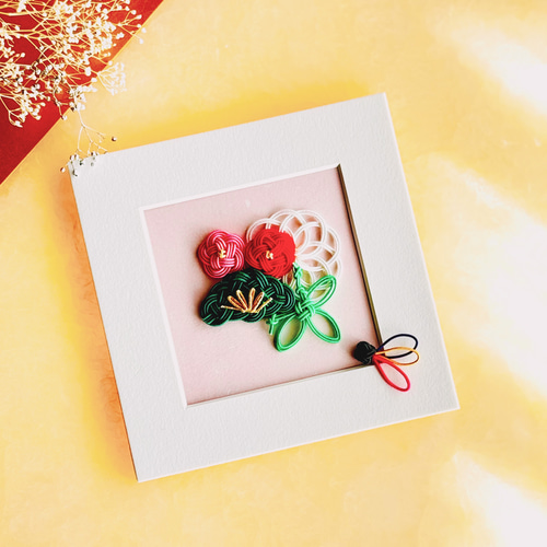 （b-501）水引　お正月アートフレーム b-501）水引 お正月アートフレーム