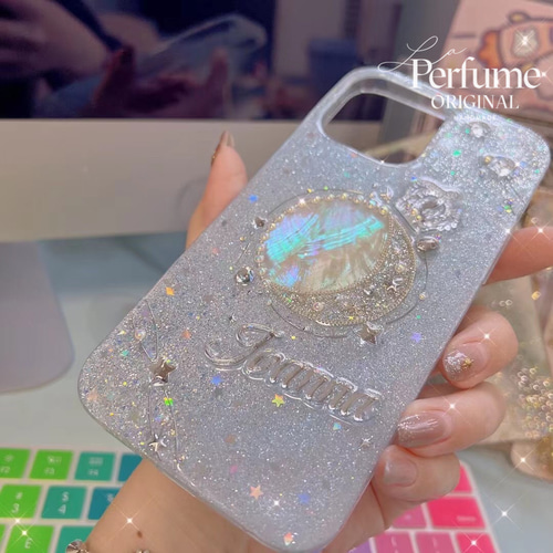 名入れ♡ミラー✨クラウンティアラ パール♡キラキラオリジナル✨iPhoneケース 名入れ♡ミラー✨クラウン ティアラ パール キラキラ オリジナル