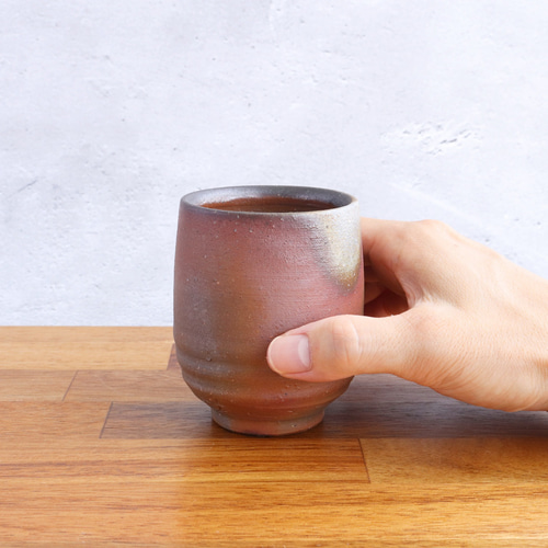 備前焼 湯呑み（大）【A】【陶器・カップ・コップ】 湯呑み 備前焼