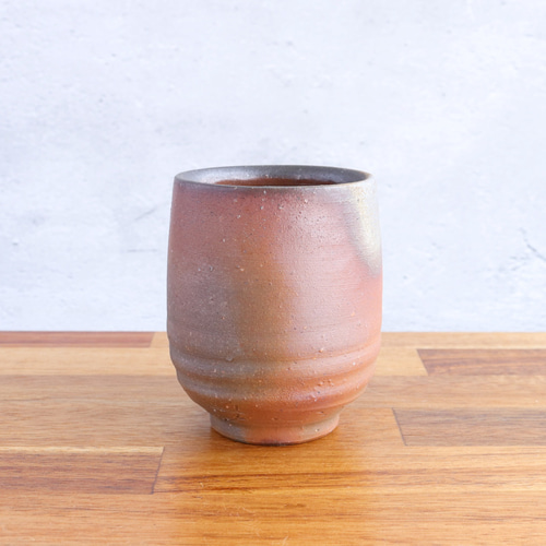 備前焼 人気作家 【多久守】造 備前湯呑み 夫婦湯呑み ビアカップ 共箱