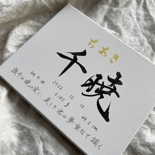 書っぷkasui】由来入り命名書「この名を君に」A4額付Ver. 送料