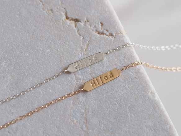 hljóð bracelet：レタードブレスレット　シルバー　silver925 6枚目の画像