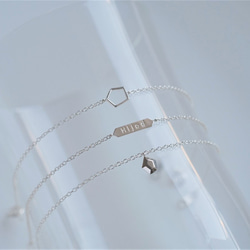hljóð bracelet：レタードブレスレット　シルバー　silver925 11枚目の画像