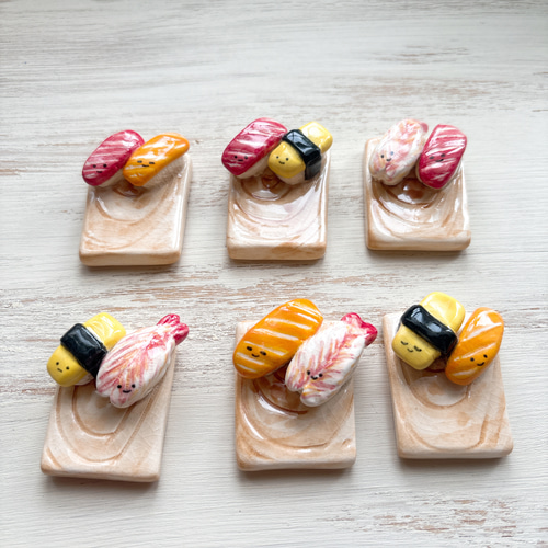新作】お寿司兄弟/箸置き 食べ物ちゃん おすし 箸・箸置き waco