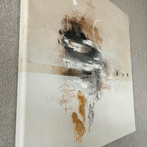 現代アート 30×30㎝ テクスチャーアート モダン 絵画 抽象画 アート