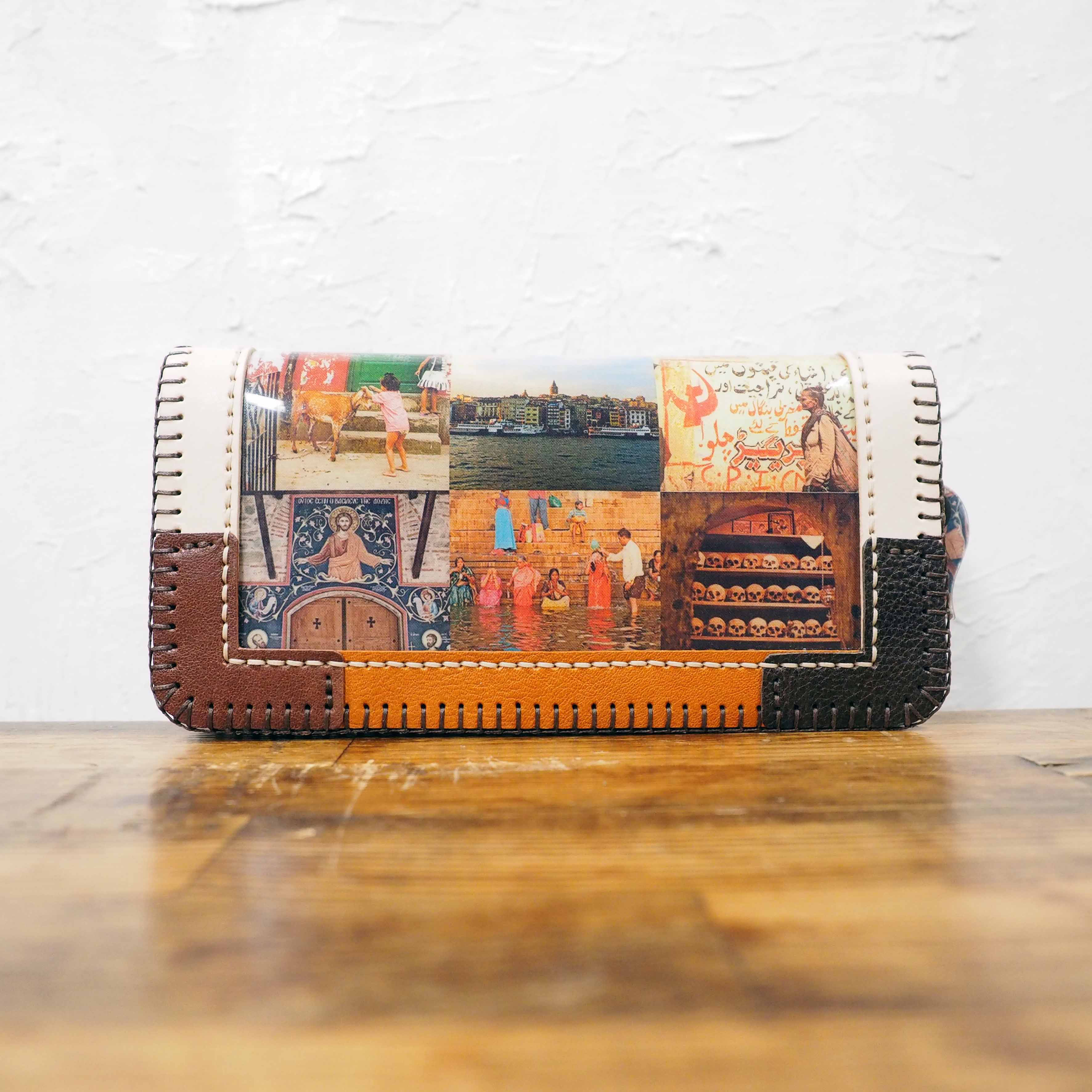 【１点在庫アリ】女１人バックパッカー旅写真 長財布