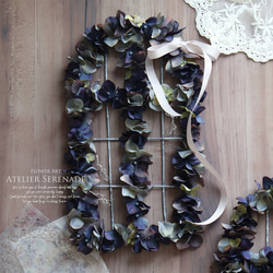 ☆月ぽんページ☆バラとブドウの葡萄のチャーム入豪華特大リース