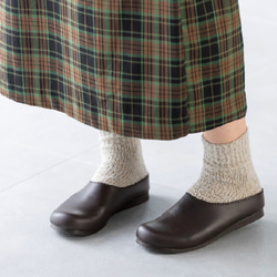 スーパーセール!!　2000円OFF!　在庫限り終了　暖かボアのインソール・幅広・軽量・さっと履けて・サボ 2枚目の画像