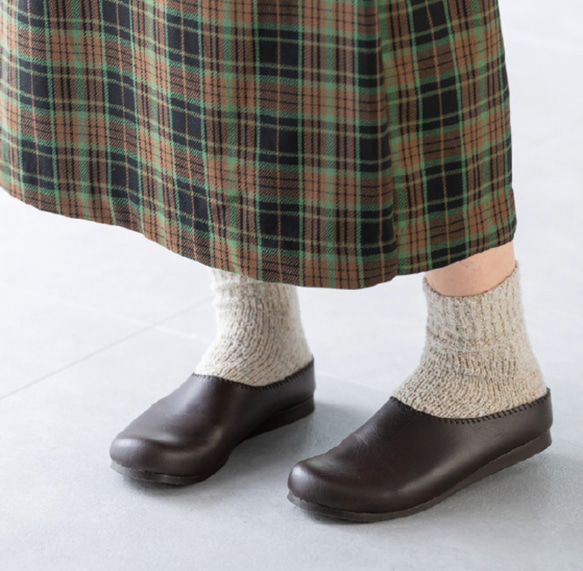 スーパーセール!!　2000円OFF!　在庫限り終了　暖かボアのインソール・幅広・軽量・さっと履けて・サボ 2枚目の画像