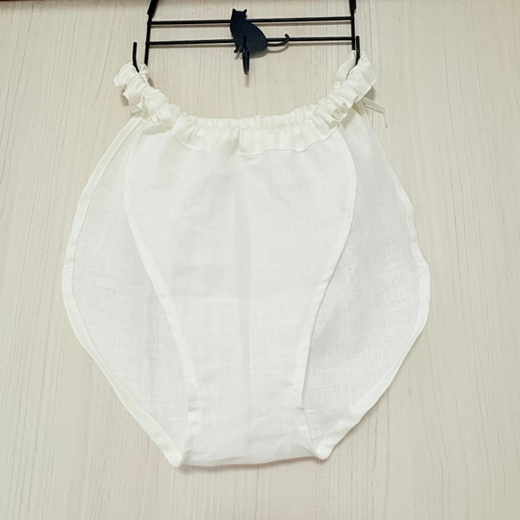 肌に優しい快適天然素材リネンふんどしショーツ☆そけい部をめ付けない☆ ゆるっとリラックスパンツ☆ 3枚目の画像