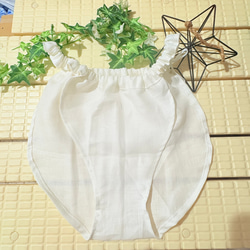 肌に優しい快適天然素材リネンふんどしショーツ☆そけい部をめ付けない☆ ゆるっとリラックスパンツ☆ 1枚目の画像