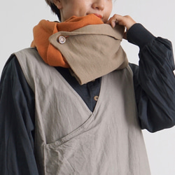 七變圍脖雨披/南瓜橙/針織 來自 Mikawa 第5張的照片