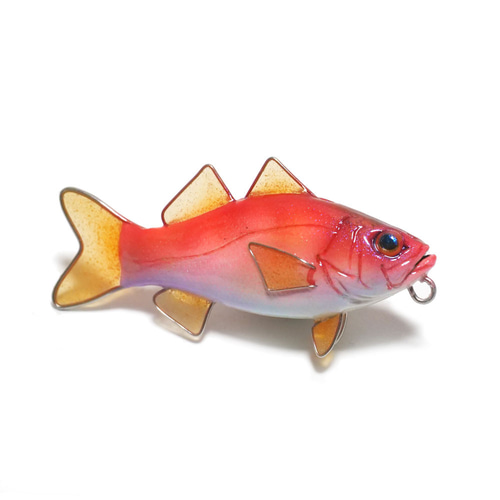 魚全身アクセサリー/ホールフィッシュストラップ（アカムツ