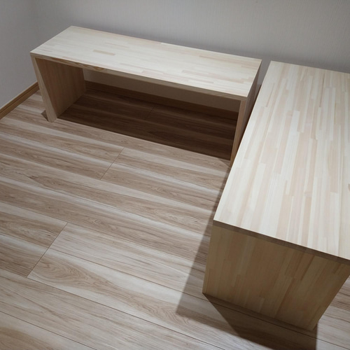 椅子にもなるコの字テーブル【カスタマイズ可能】 ローテーブル