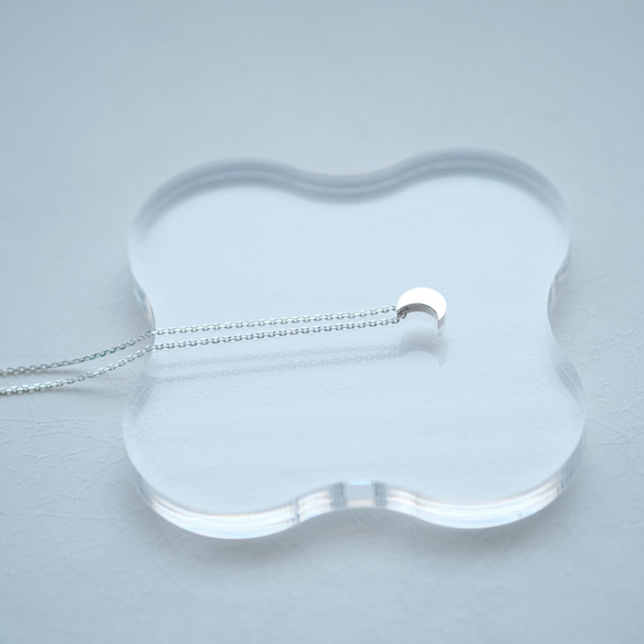 三日月 宇宙 ネックレス シルバー925 2枚目の画像