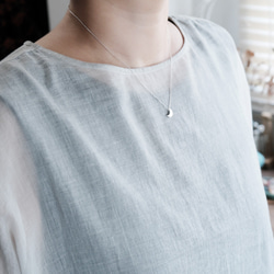 三日月 宇宙 ネックレス シルバー925 4枚目の画像