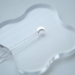 三日月 宇宙 ネックレス シルバー925 5枚目の画像