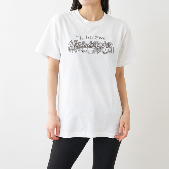 THE LAST PIZZA Tシャツ ホワイト 1枚目の画像