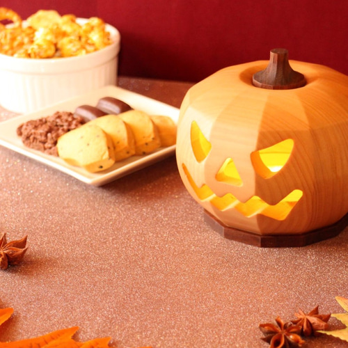 木製ジャックオーランタン』 パンプキンランプ ハロウィン かぼちゃ