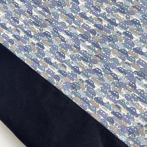 30×40】レッスンバッグ・紺色・リバティ・カーズ・男の子・シンプル