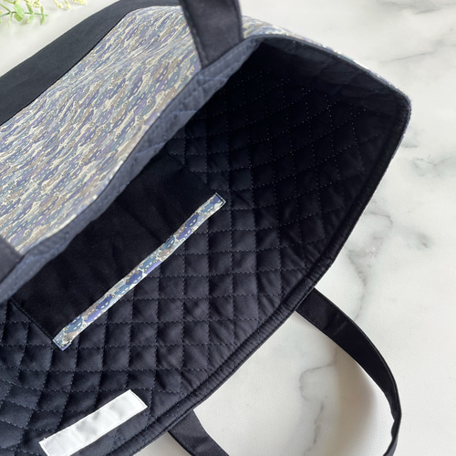 30×40】レッスンバッグ・紺色・リバティ・カーズ・男の子・シンプル