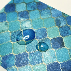 めくれる栞＜タイル・ブルー＞※納期10日前後です 3枚目の画像