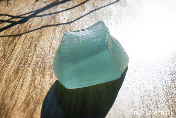 ガラスのインテリアオブジェ - 「 光の滑り台 」 #021 ● 約10cm 1枚目の画像