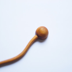 彎柄木製攪拌棒（柚木）A016-0 第6張的照片