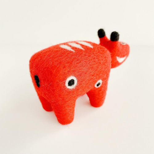 羊毛フェルトの赤べこ その他インテリア雑貨 woolwool 通販 10506583